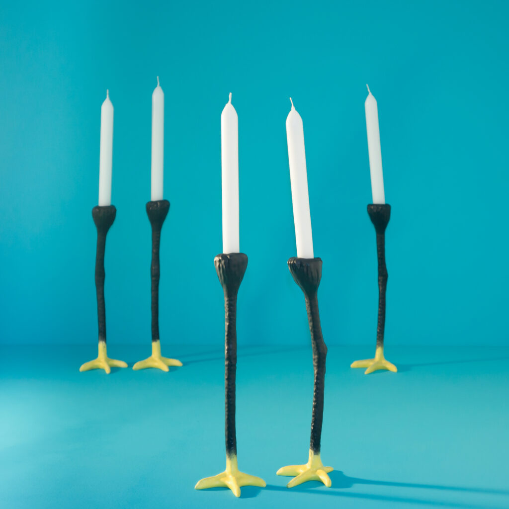 Long Legs zwartgeel groep (vierkant)