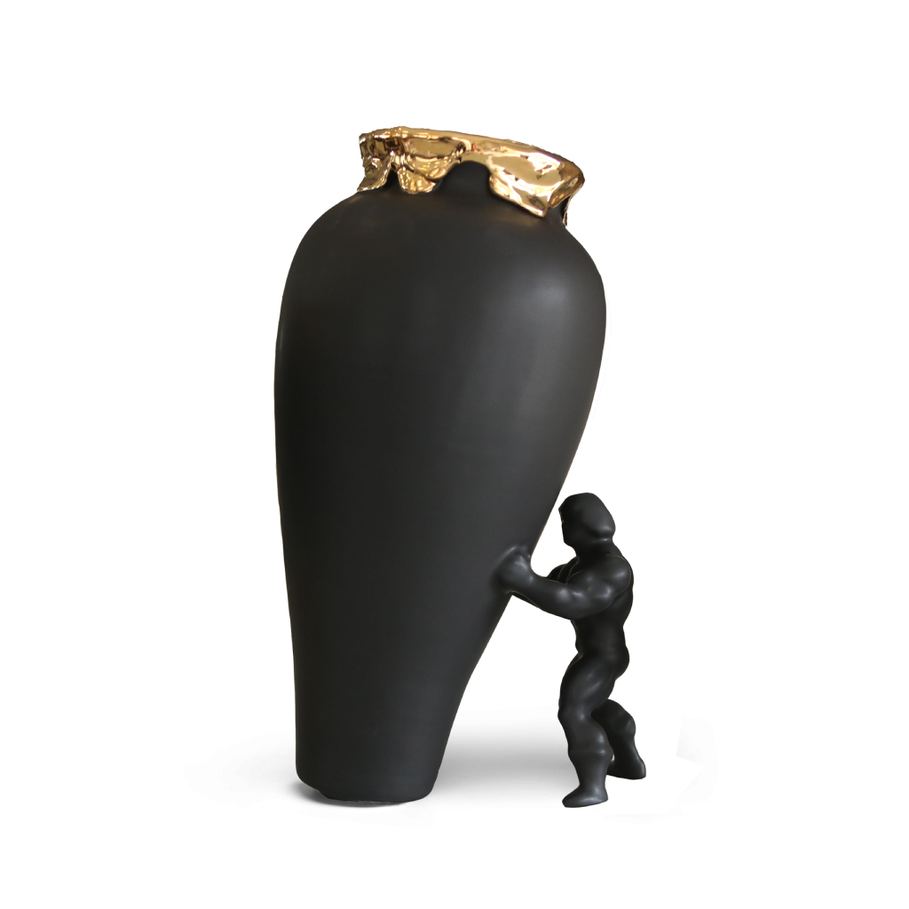 My Superhero Vase - Black Gold XL